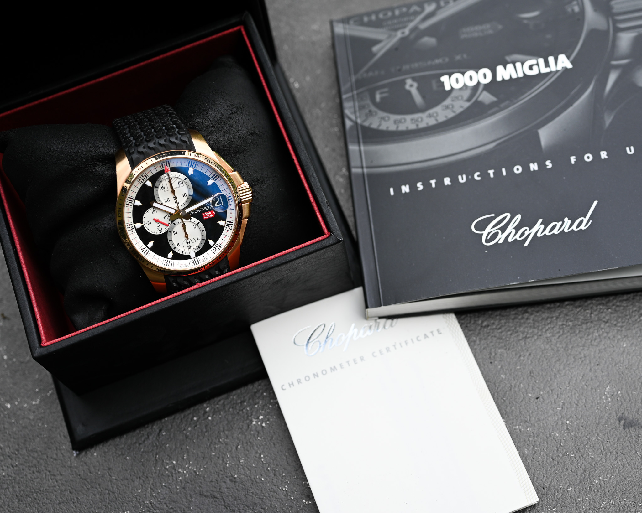 Chopard Mille Miglia GT XL Referenz 161268-5010 Rotgold im Fullset – Bild 2