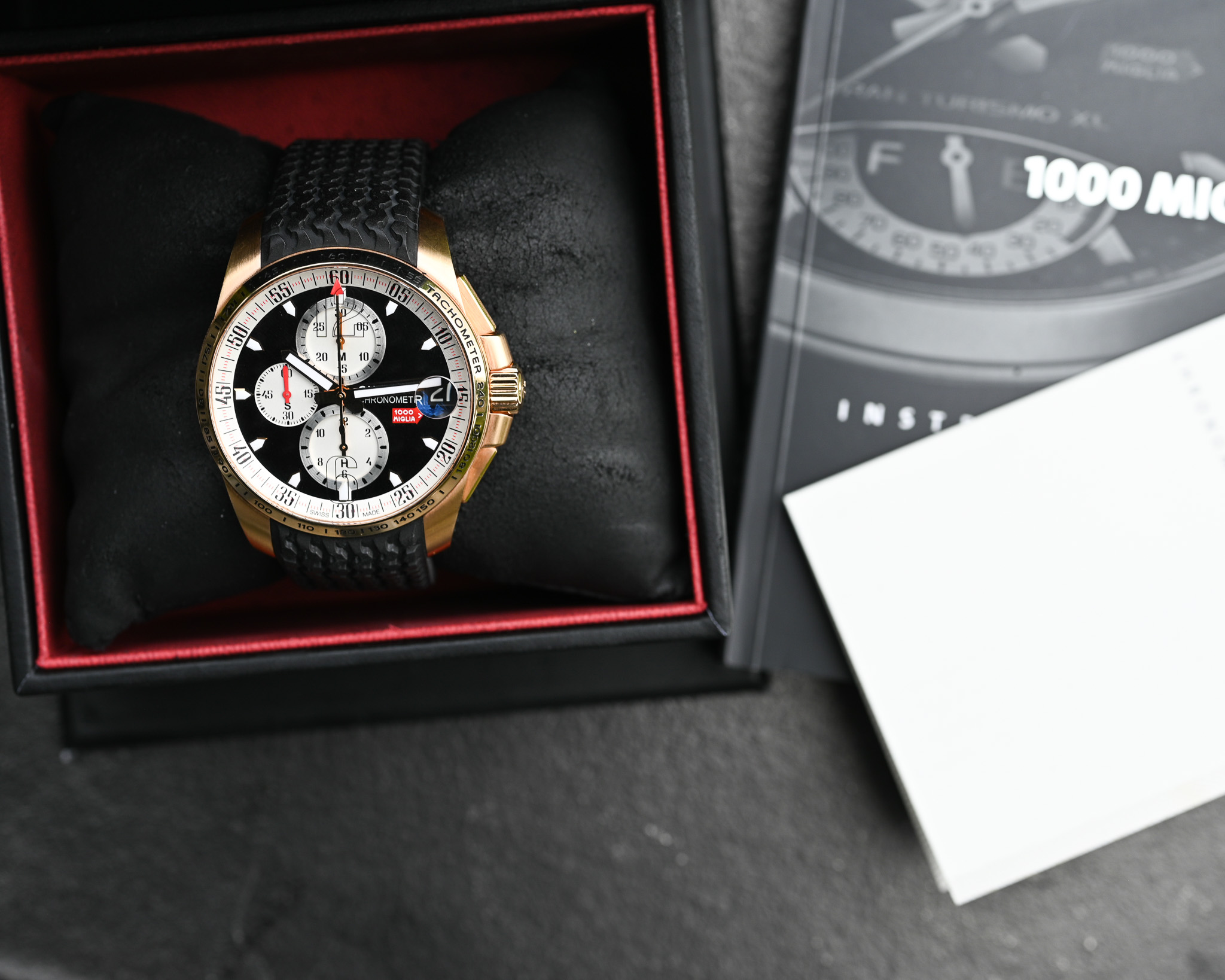 Chopard Mille Miglia GT XL Referenz 161268-5010 Rotgold im Fullset – Bild 3