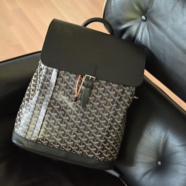Goyard Alpin MM Backpack Rucksack Goyardine Schwarz