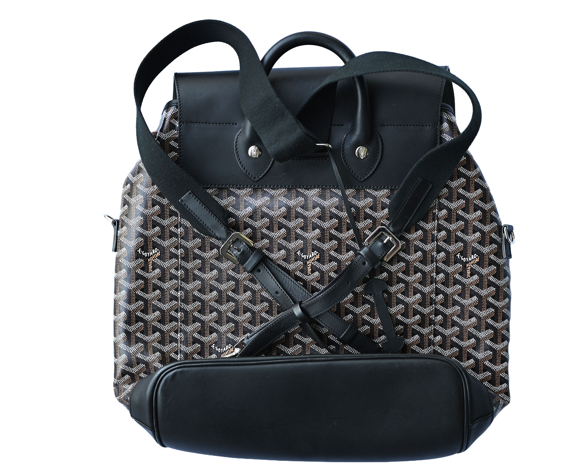 Goyard Alpin MM Backpack Rucksack Goyardine Schwarz – Bild 4
