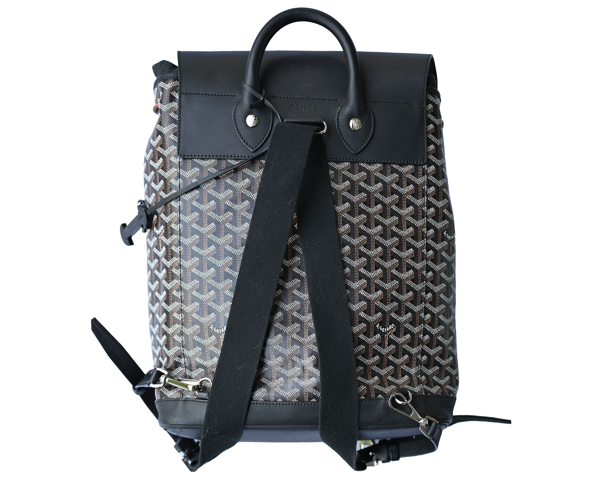 Goyard Alpin MM Backpack Rucksack Goyardine Schwarz – Bild 3