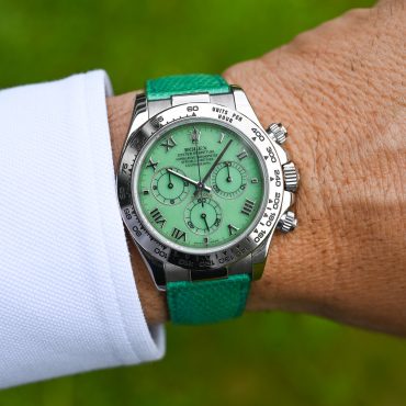 Rolex Cosmograph Daytona „Beach“ – Ref. 116519 | Chrysopras-Zifferblatt | K-Serie | Full Set