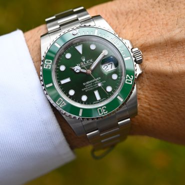 Rolex Submariner Date 116610LV „Hulk“ – NOS Fullset aus 2018 mit allen Aufklebern