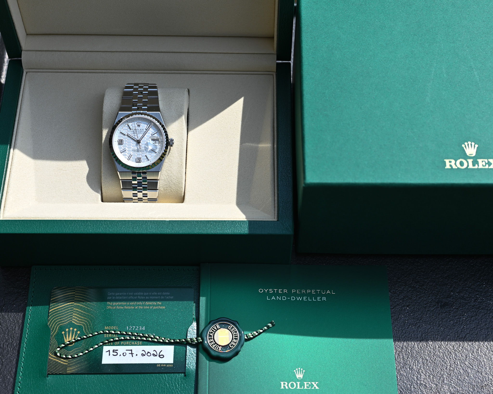 Rolex Oyster Perpetual Land-Dweller 36 Ref. 127234 – NEU und ungetragen ! – Bild 2