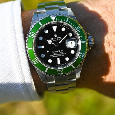 Rolex Submariner Date 16610LV „Kermit“ – NOS Fullset aus 2007 mit allen Aufklebern