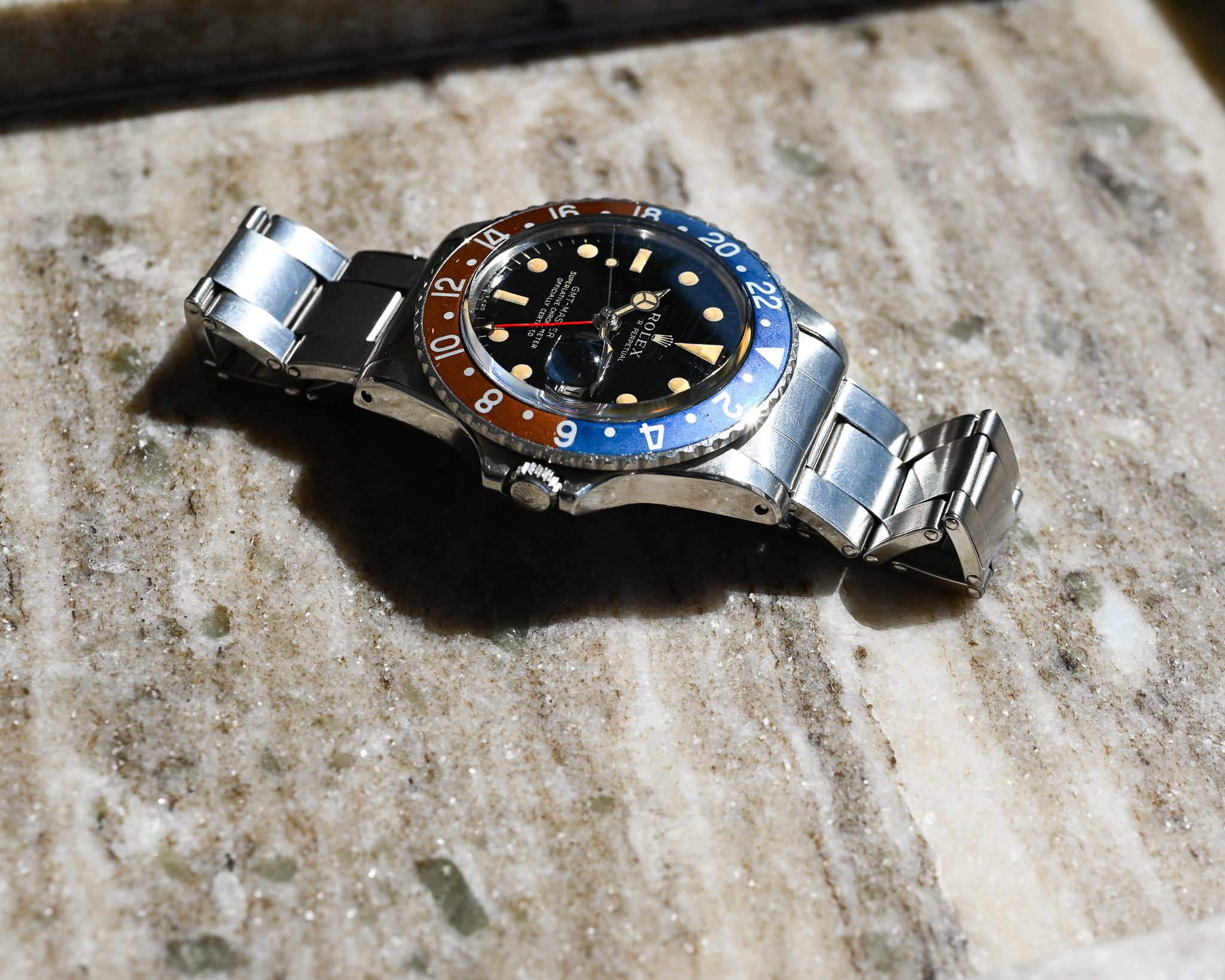 Rolex GMT 1675 Gilt mit Fullgloss Zifferblatt und Traumpatina – Bild 12