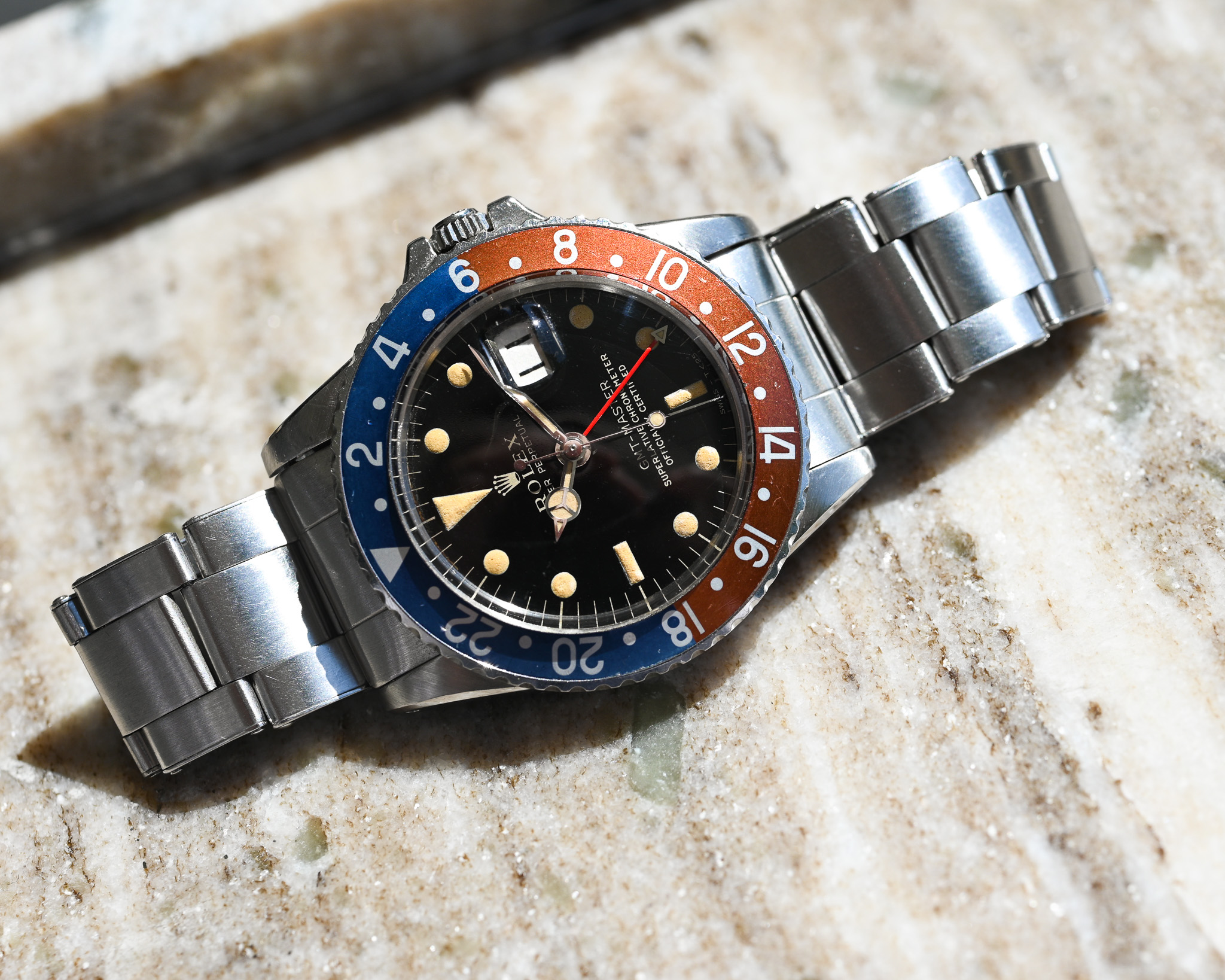Rolex GMT 1675 Gilt mit Fullgloss Zifferblatt und Traumpatina – Bild 14