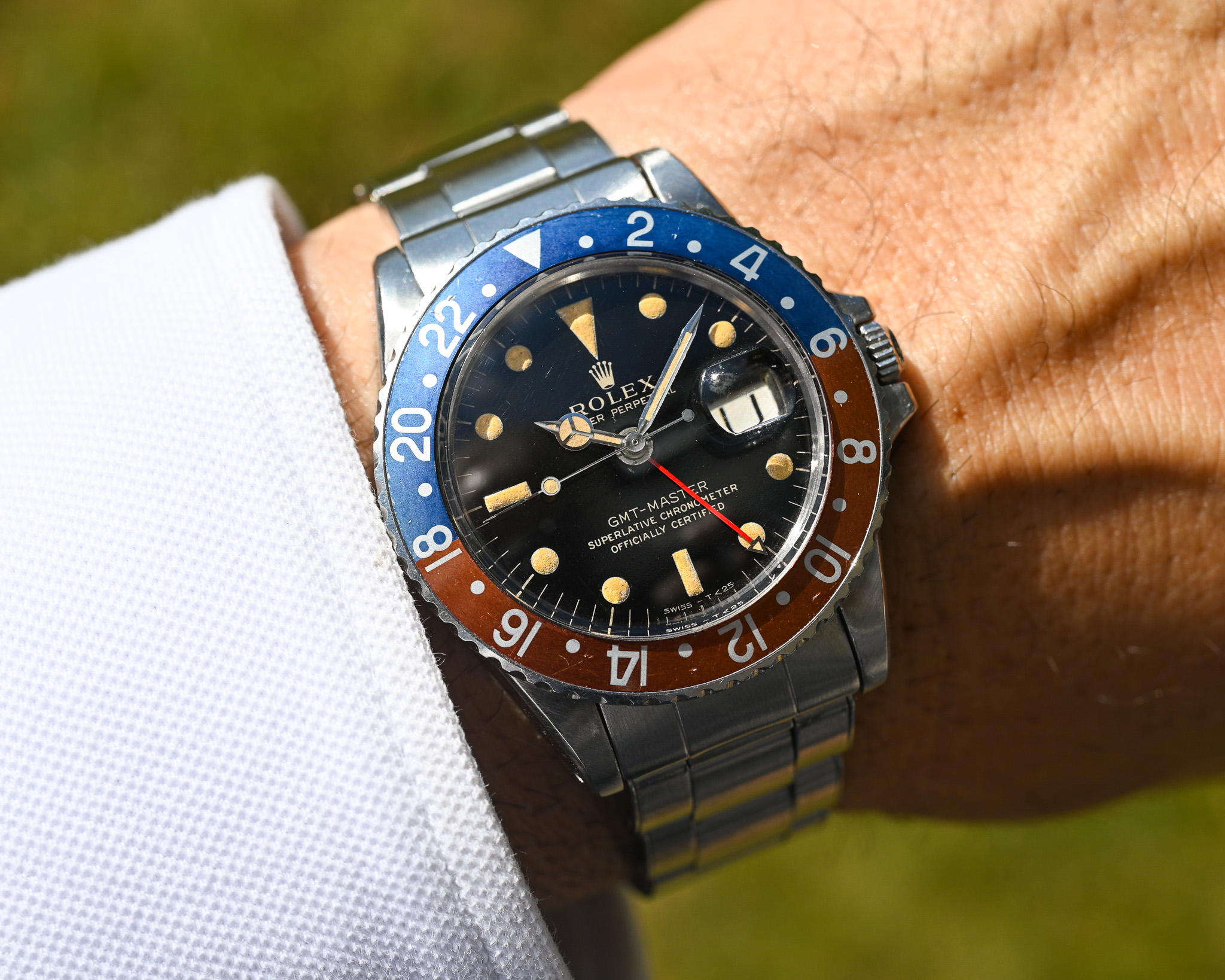 Rolex GMT 1675 Gilt mit Fullgloss Zifferblatt und Traumpatina – Bild 15