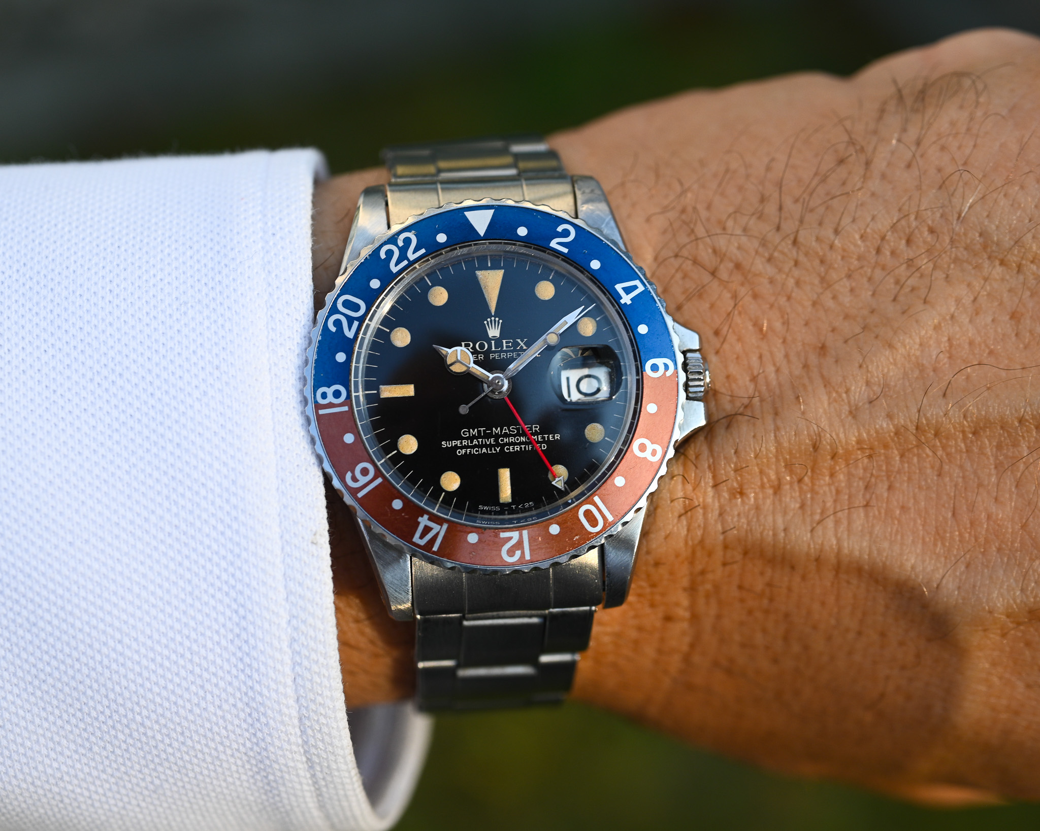 Rolex GMT 1675 Gilt mit Fullgloss Zifferblatt und Traumpatina – Bild 2