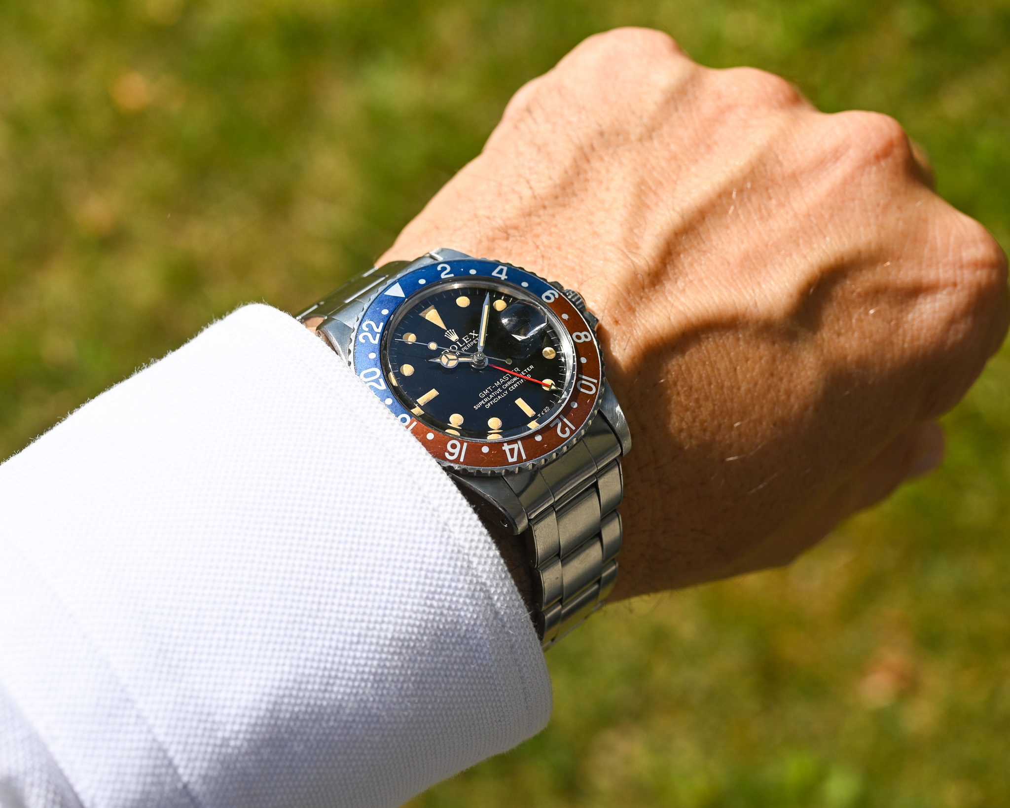 Rolex GMT 1675 Gilt mit Fullgloss Zifferblatt und Traumpatina – Bild 3
