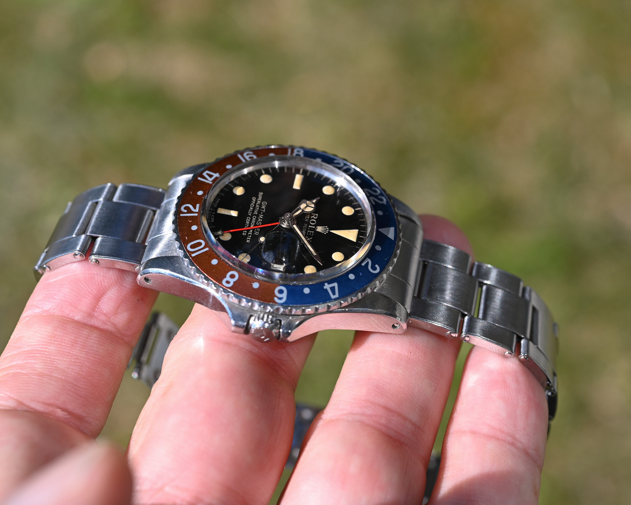 Rolex GMT 1675 Gilt mit Fullgloss Zifferblatt und Traumpatina – Bild 5