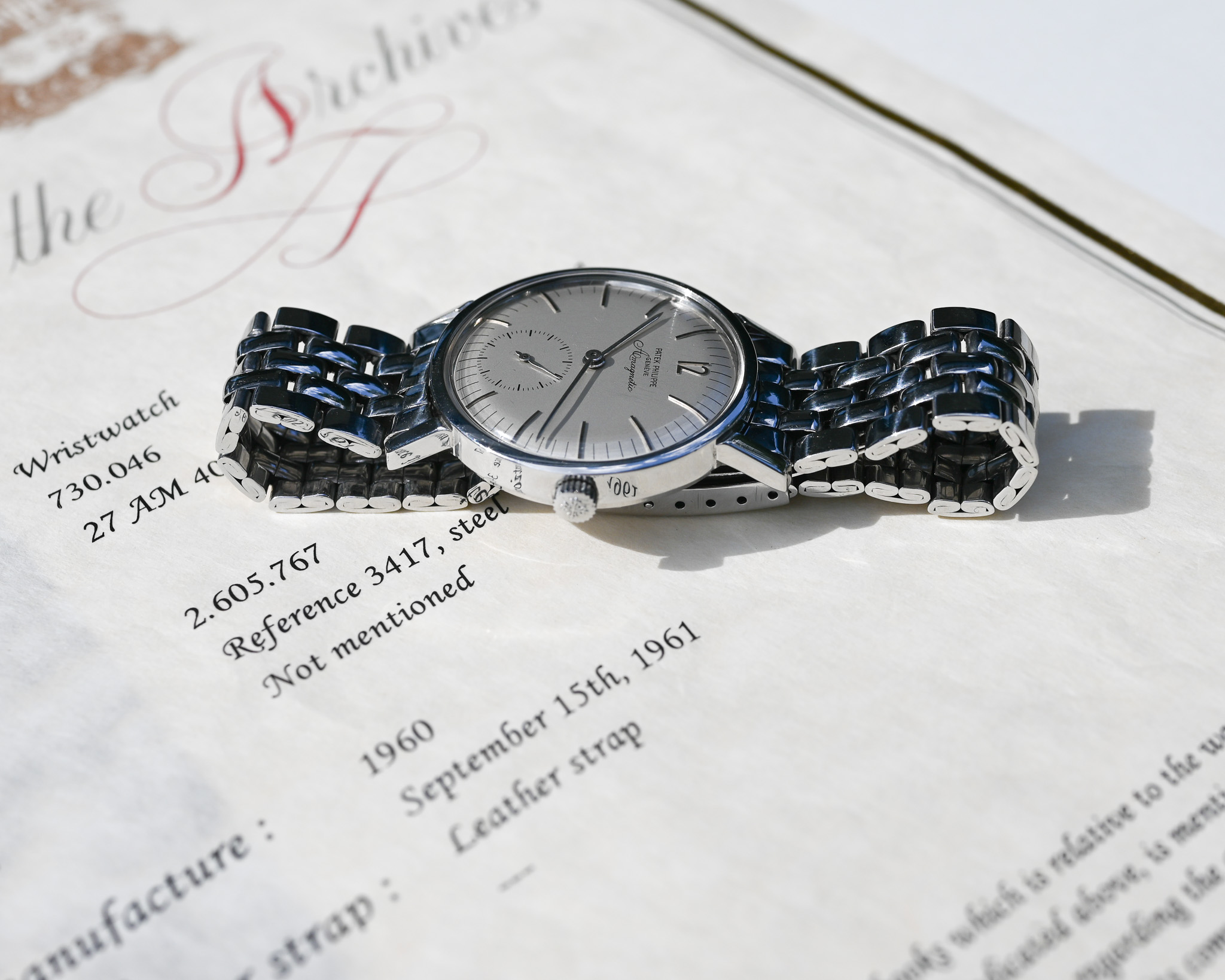 Patek Philippe Ref. 3417 „Amagnetic“ – Eine der seltensten Stahl-Patek überhaupt - Eine echte Ikone ! – Bild 4