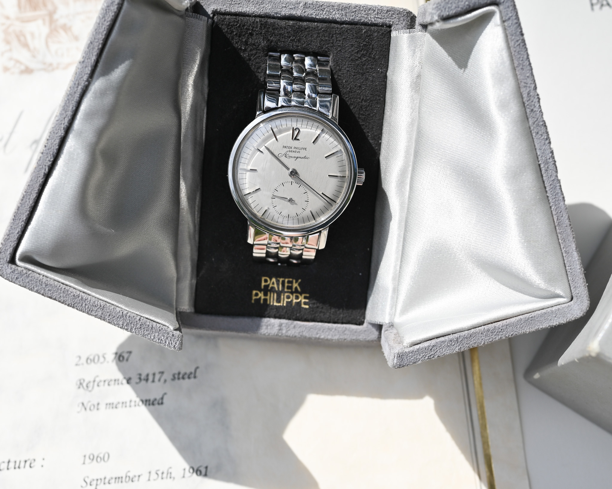Patek Philippe Ref. 3417 „Amagnetic“ – Eine der seltensten Stahl-Patek überhaupt - Eine echte Ikone ! – Bild 6