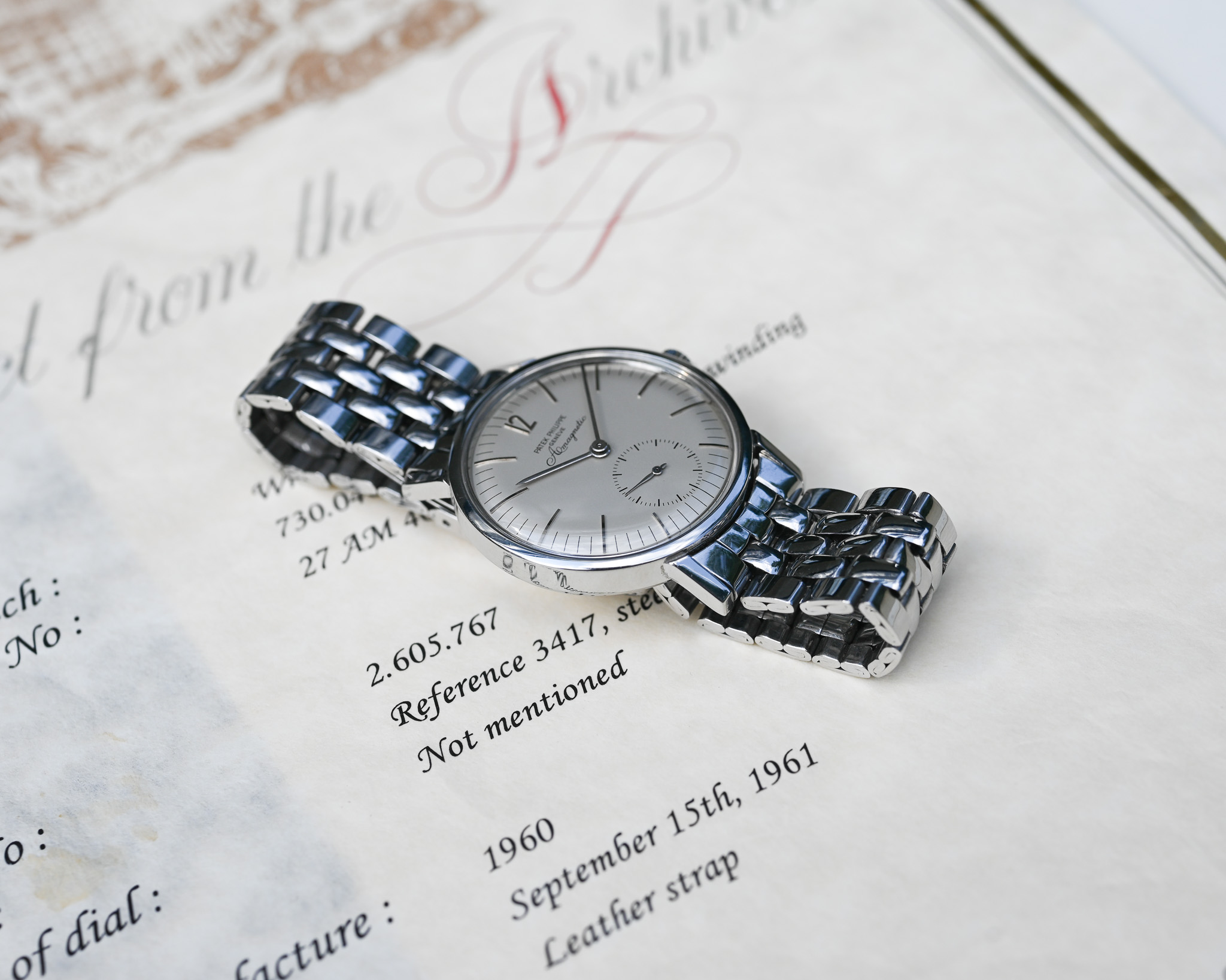 Patek Philippe Ref. 3417 „Amagnetic“ – Eine der seltensten Stahl-Patek überhaupt - Eine echte Ikone ! – Bild 8