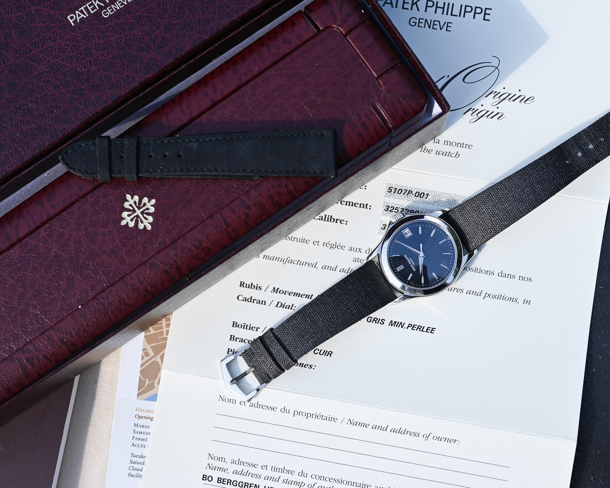 Patek Philippe Calatrava 5107P – Fullset | Frisch revisioniert | Seltene Platin-Ausführung – Bild 4
