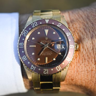 Rolex GMT-Master 1675/8 – MK 1 „Hyphen Dial“ ohne Kronenschutz - Fullset !