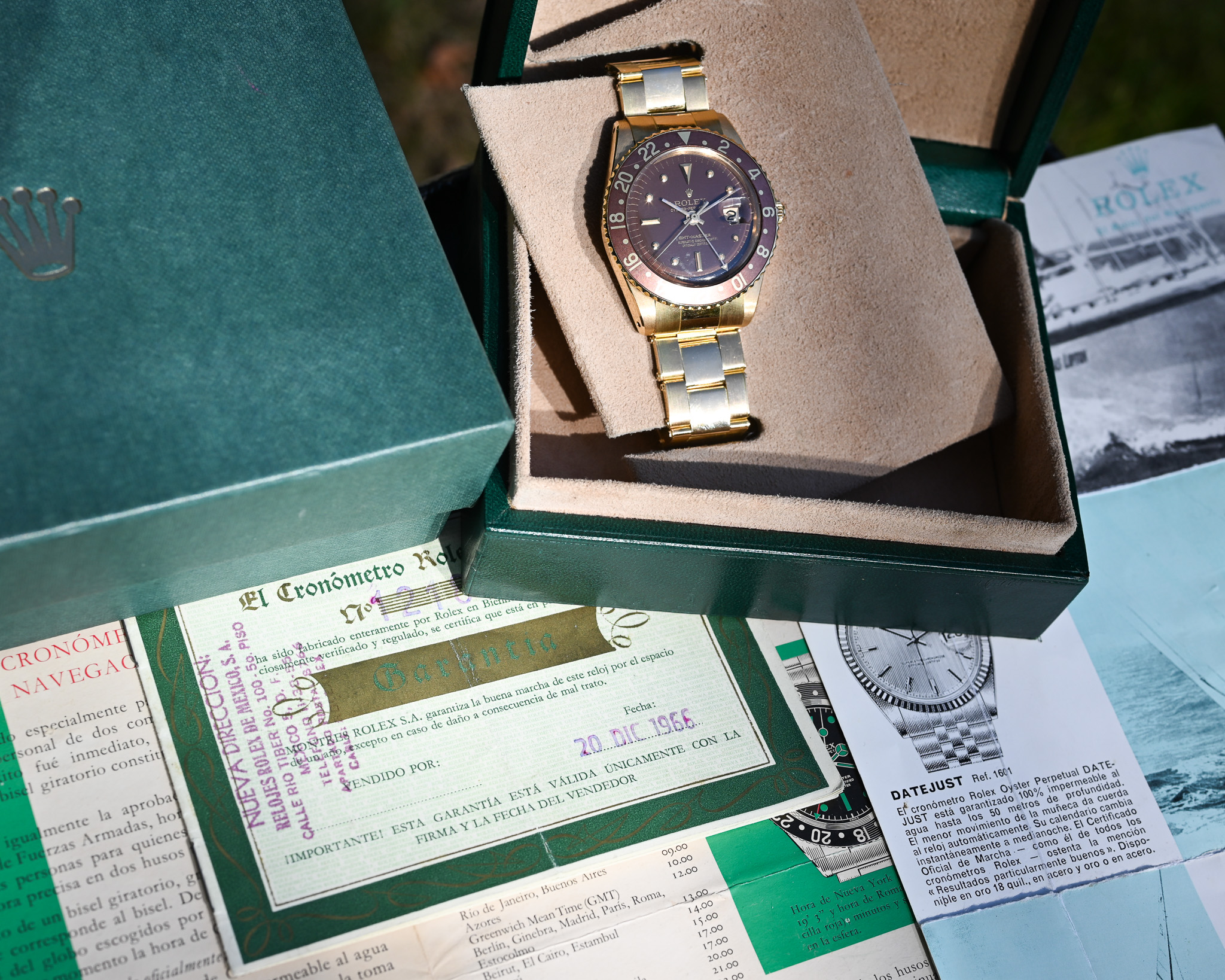 Rolex GMT-Master 1675/8 – MK 1 „Hyphen Dial“ ohne Kronenschutz - Fullset ! – Bild 3