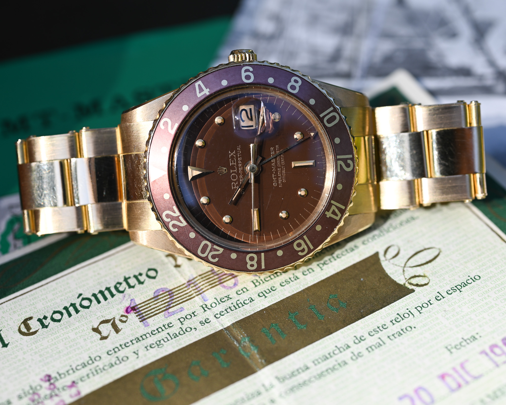 Rolex GMT-Master 1675/8 – MK 1 „Hyphen Dial“ ohne Kronenschutz - Fullset ! – Bild 5