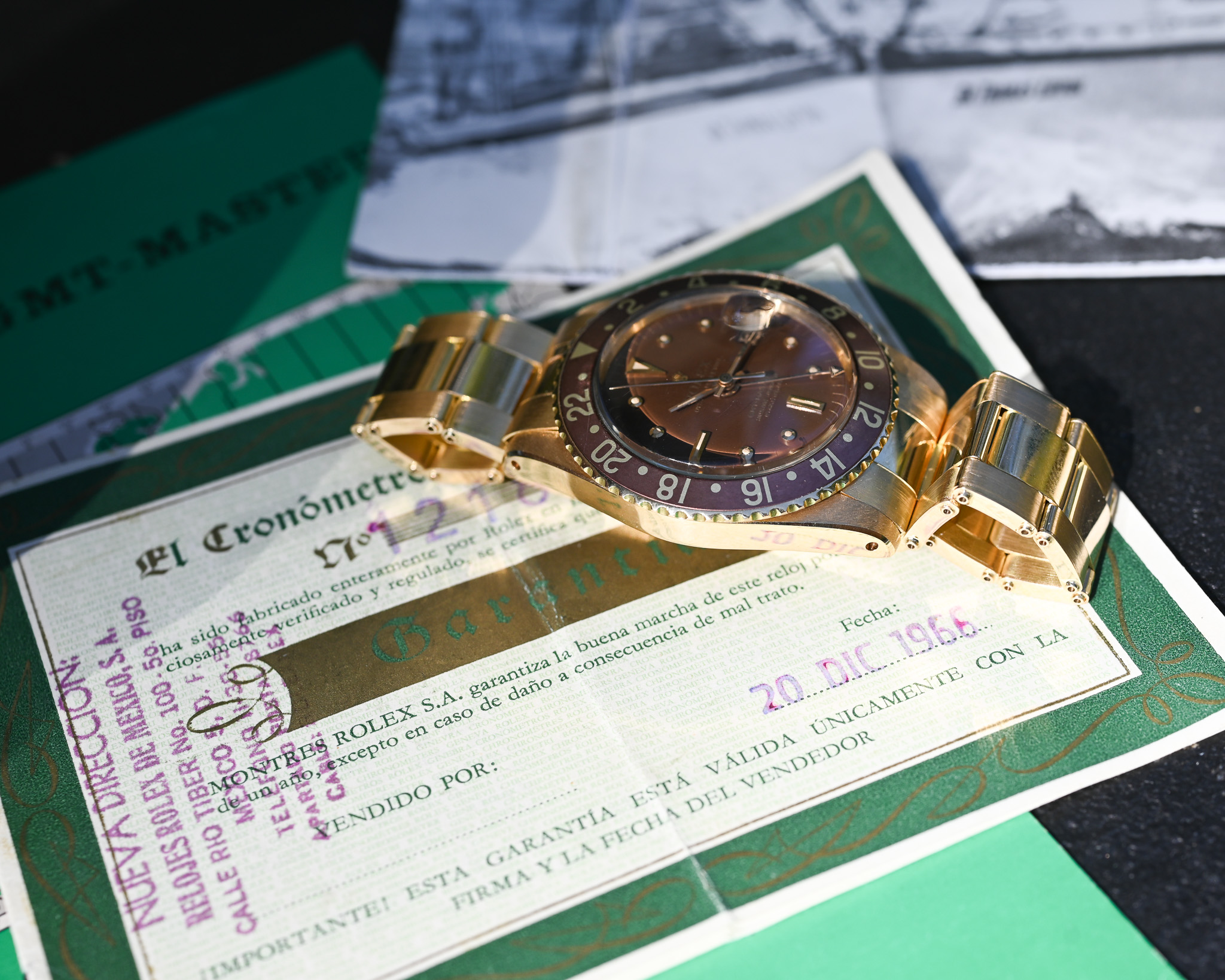 Rolex GMT-Master 1675/8 – MK 1 „Hyphen Dial“ ohne Kronenschutz - Fullset ! – Bild 6