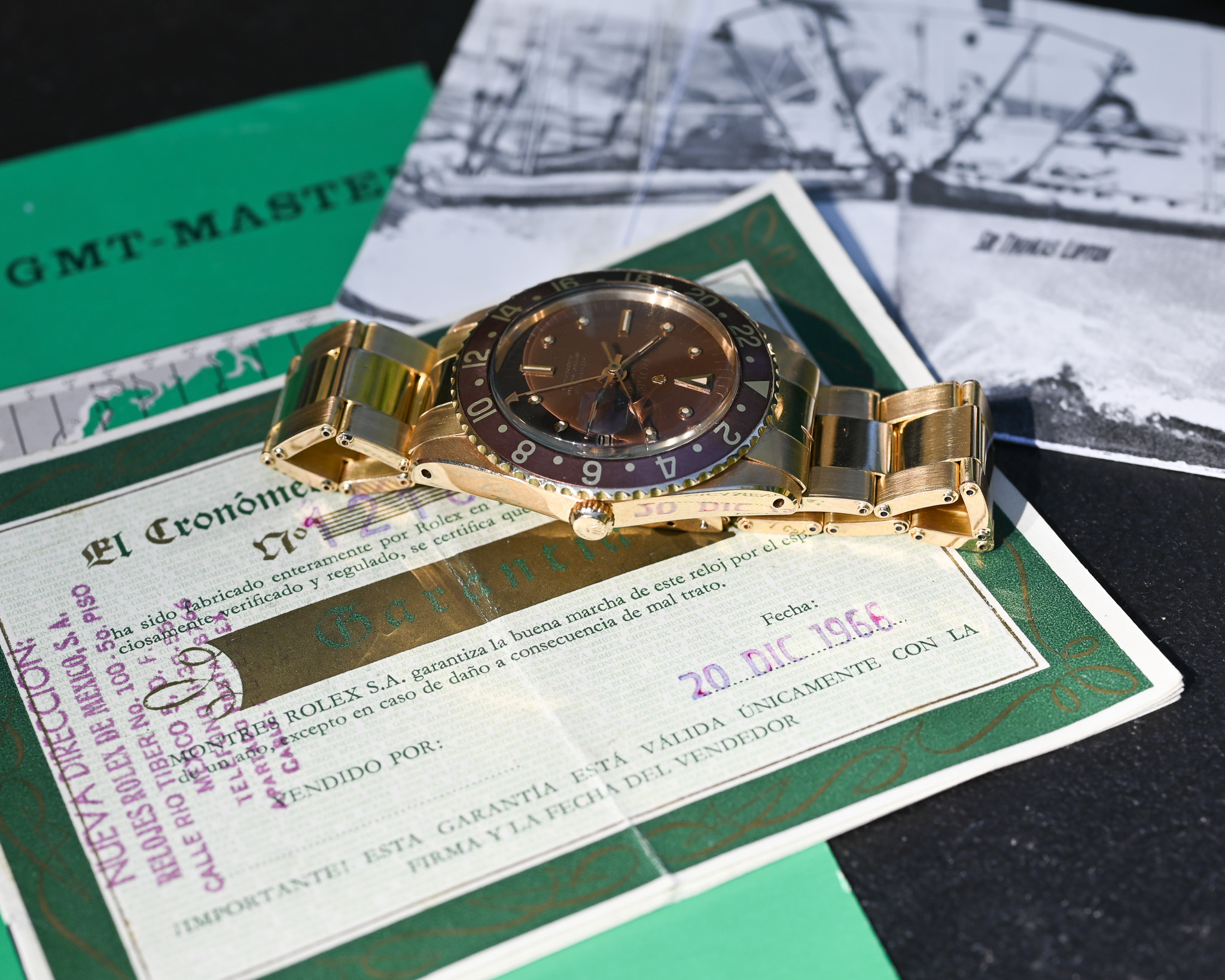 Rolex GMT-Master 1675/8 – MK 1 „Hyphen Dial“ ohne Kronenschutz - Fullset ! – Bild 7