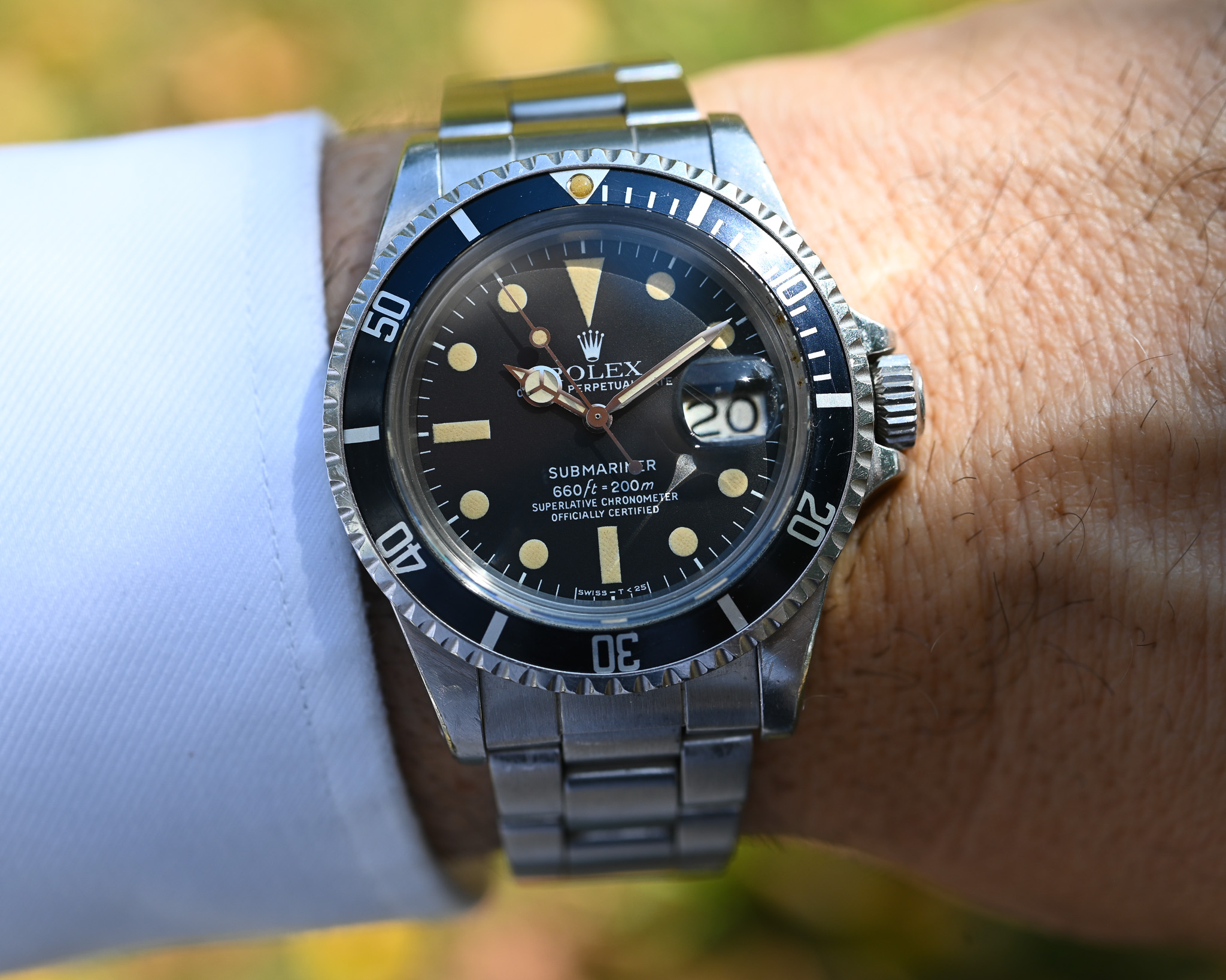 Rolex Submariner 1680 – 1978 – Unpoliert, Dunkle und Warme Patina, MK3 Insert & Top Hat Plexy – Bild 13