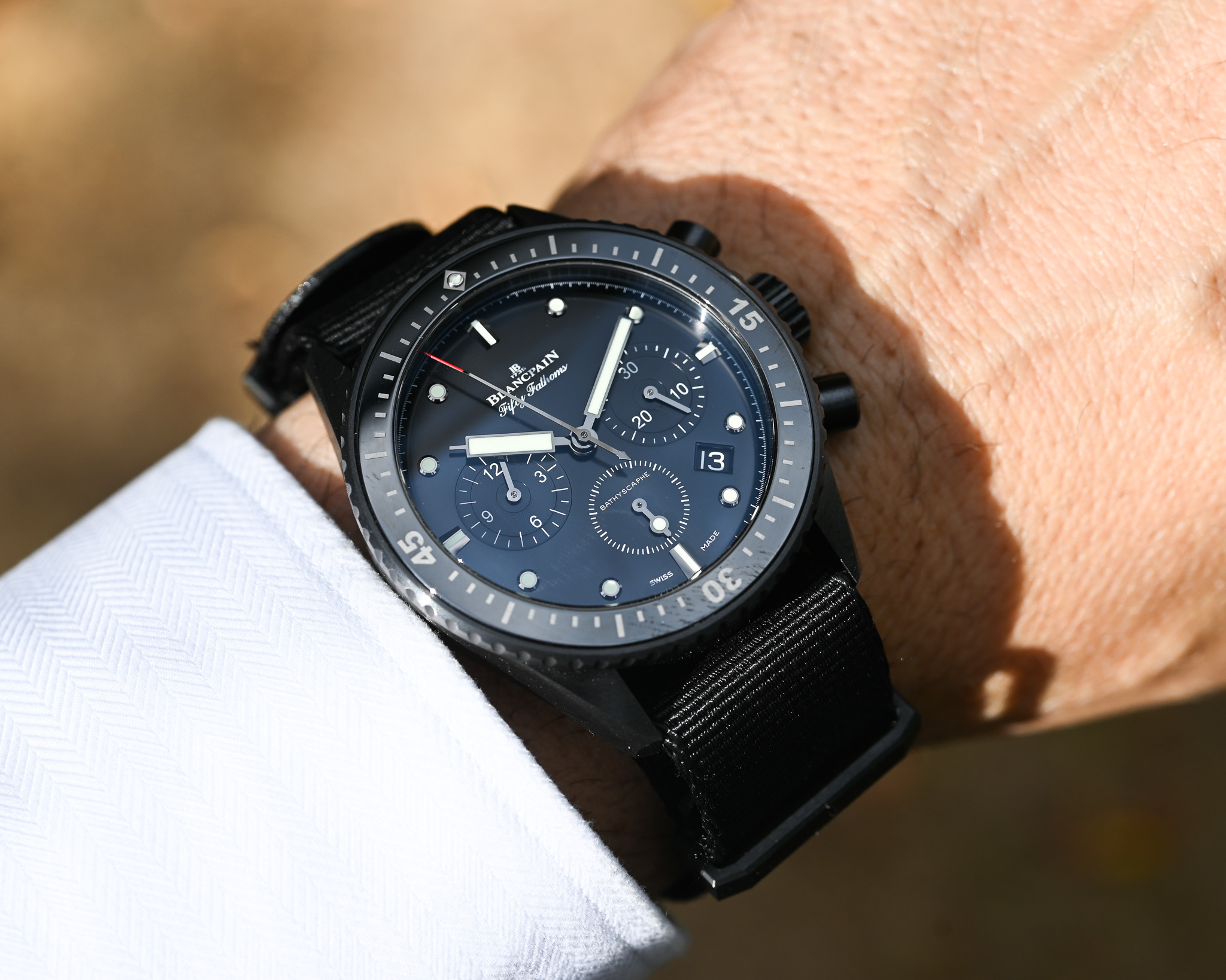 Blancpain Fifty Fathoms Bathyscaphe Chronographe Flyback – Ref. 5200 0130 NABA – Bild 16