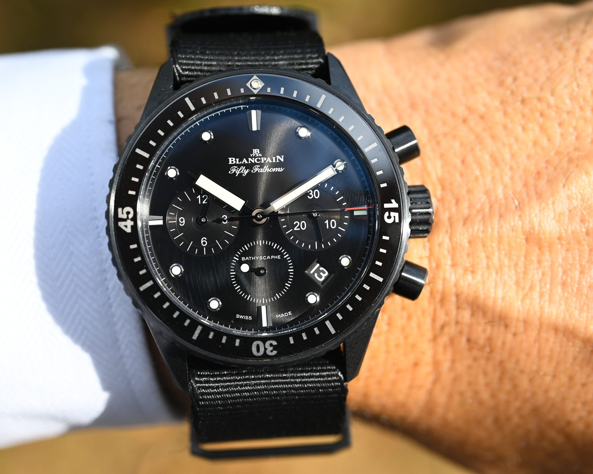 Blancpain Fifty Fathoms Bathyscaphe Chronographe Flyback – Ref. 5200 0130 NABA – Bild 9