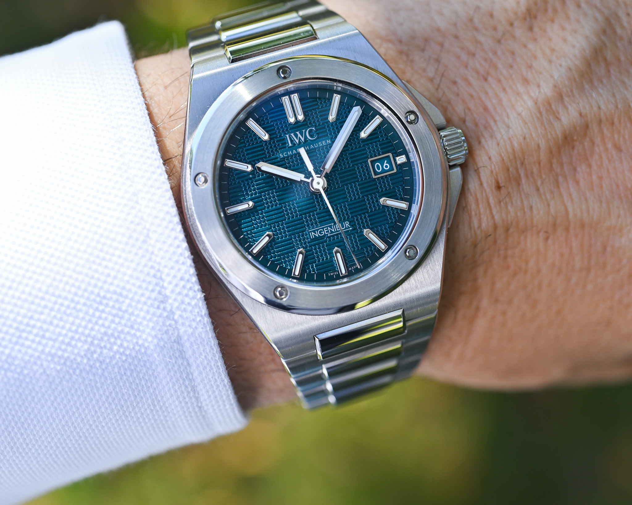 IWC Ingenieur Automatic 40 Ref. IW328903 – Aqua Dial – Bild 5