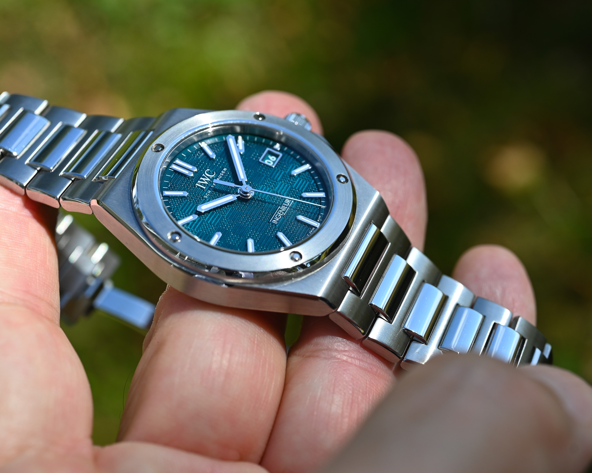 IWC Ingenieur Automatic 40 Ref. IW328903 – Aqua Dial – Bild 6