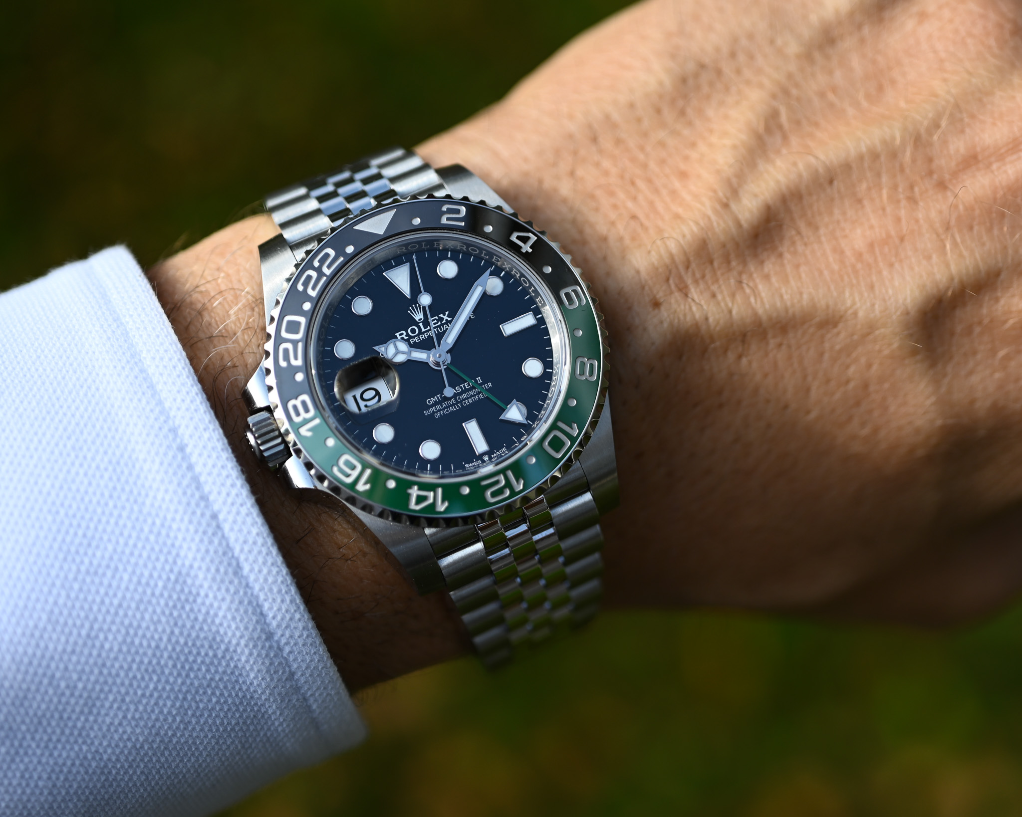 Rolex GMT-Master II Ref. 126720VTNR „Sprite“ – Jubilee – Fullset – Bild 15