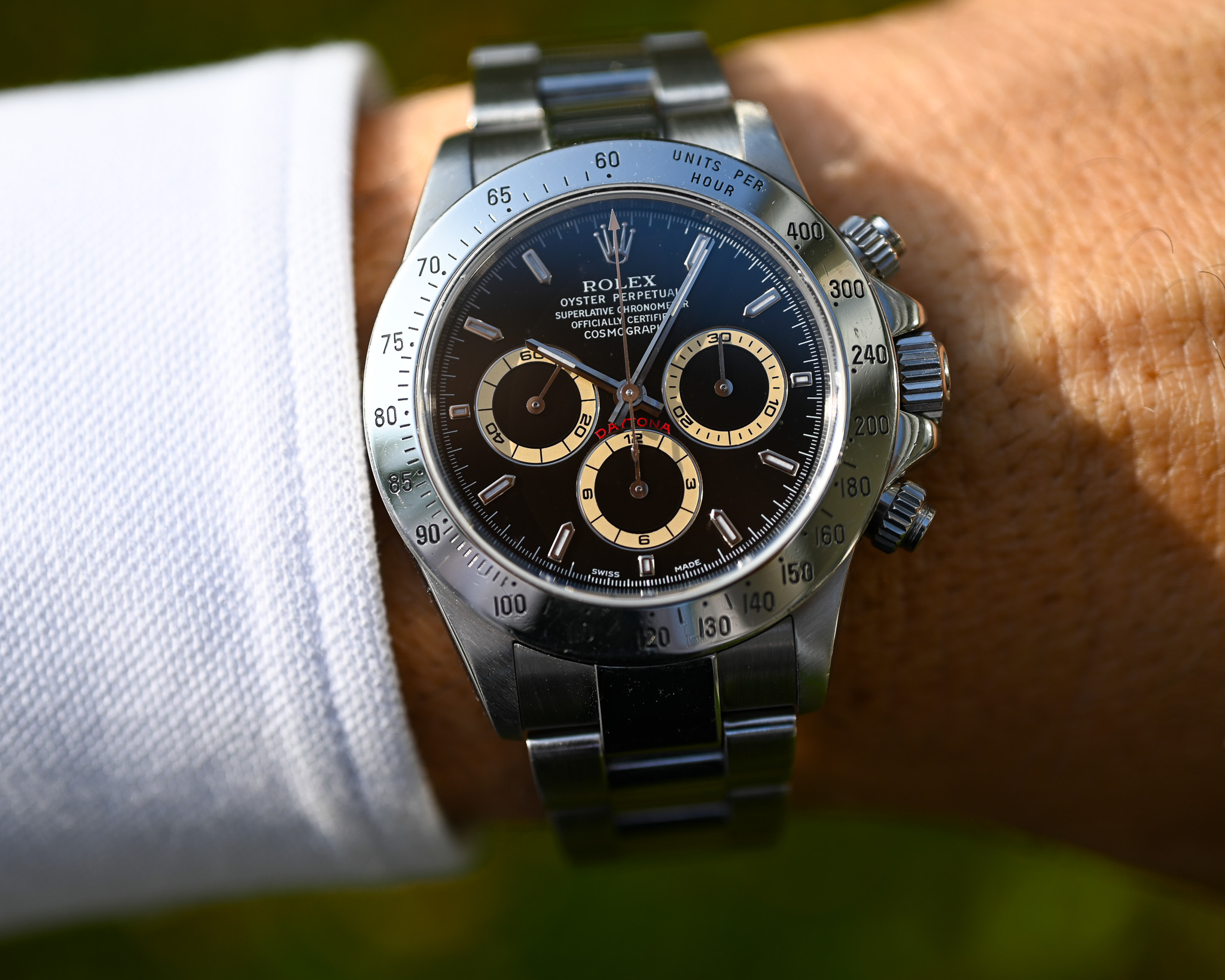 Rolex Cosmograph Daytona Ref. 16520 A-Serie aus 2000 – Caramell Patina – Fullset