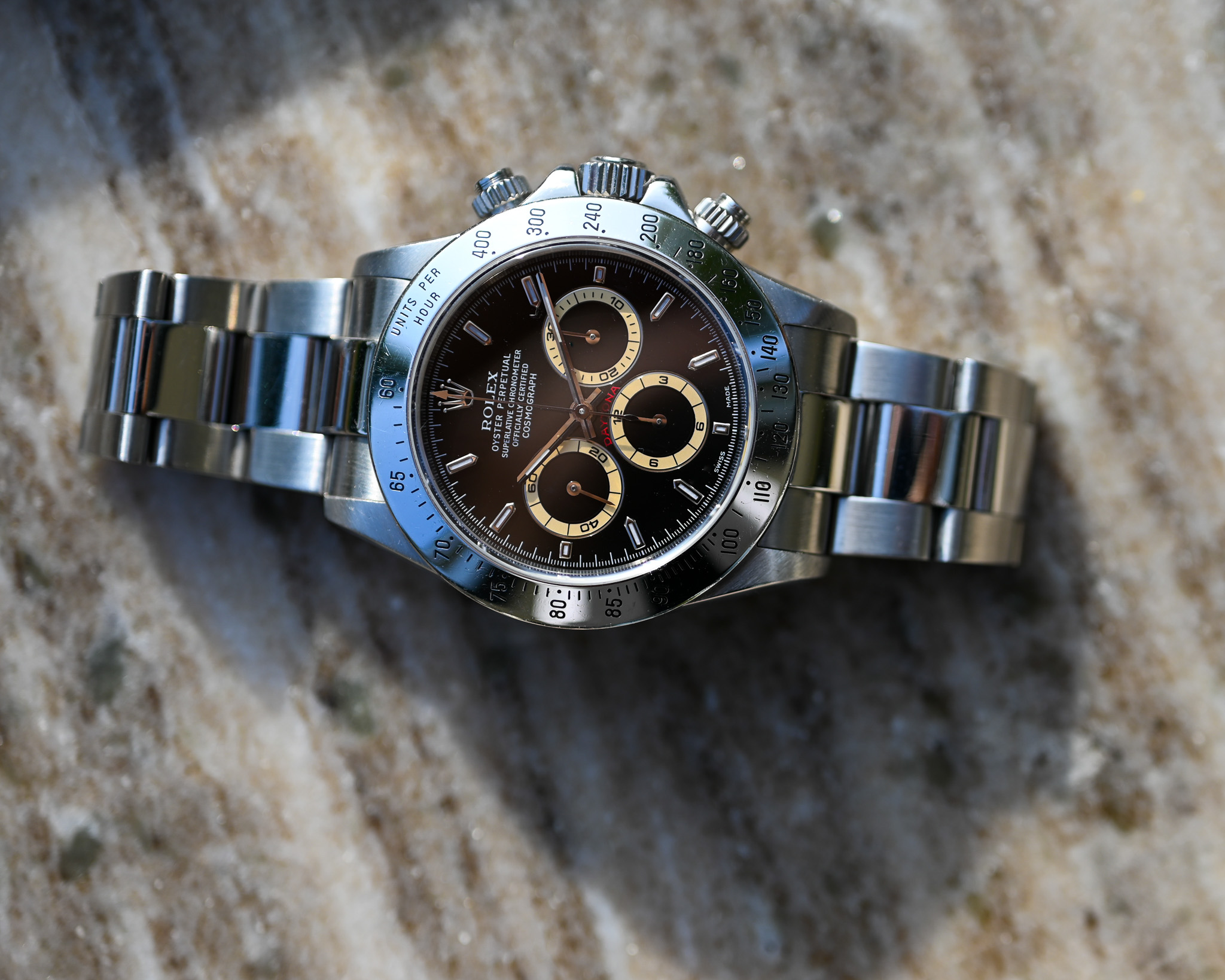 Rolex Cosmograph Daytona Ref. 16520 A-Serie aus 2000 – Caramell Patina – Fullset – Bild 14