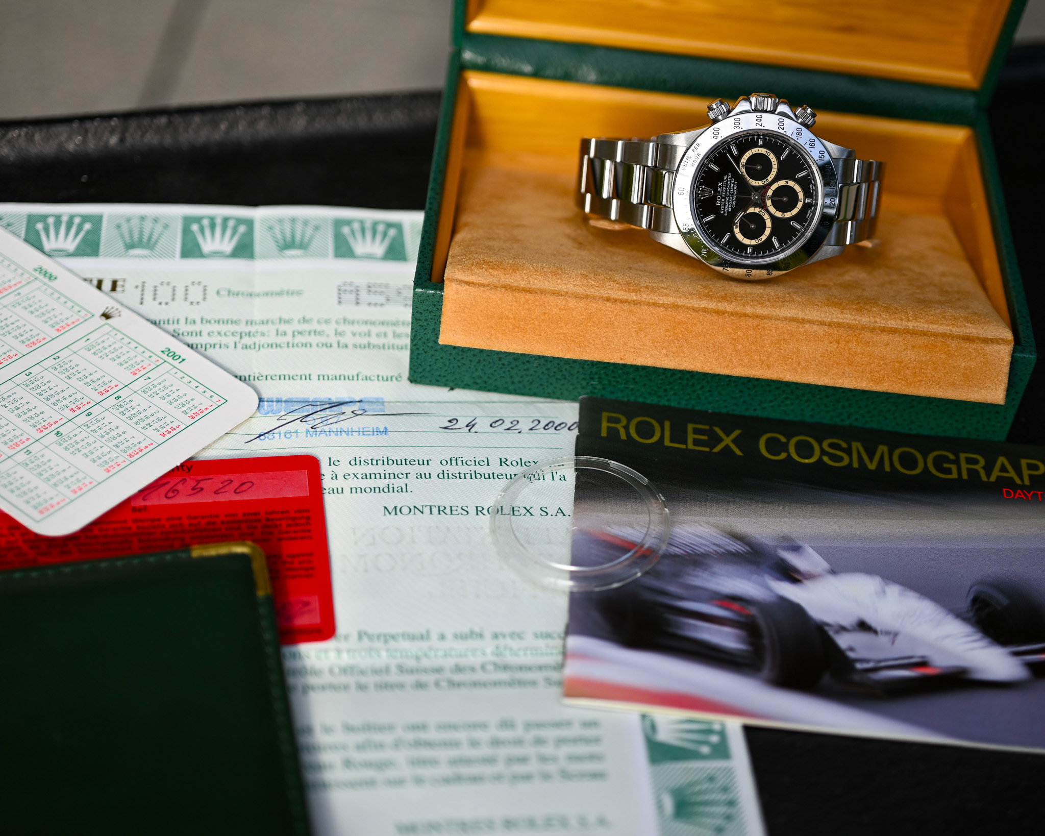 Rolex Cosmograph Daytona Ref. 16520 A-Serie aus 2000 – Caramell Patina – Fullset – Bild 2