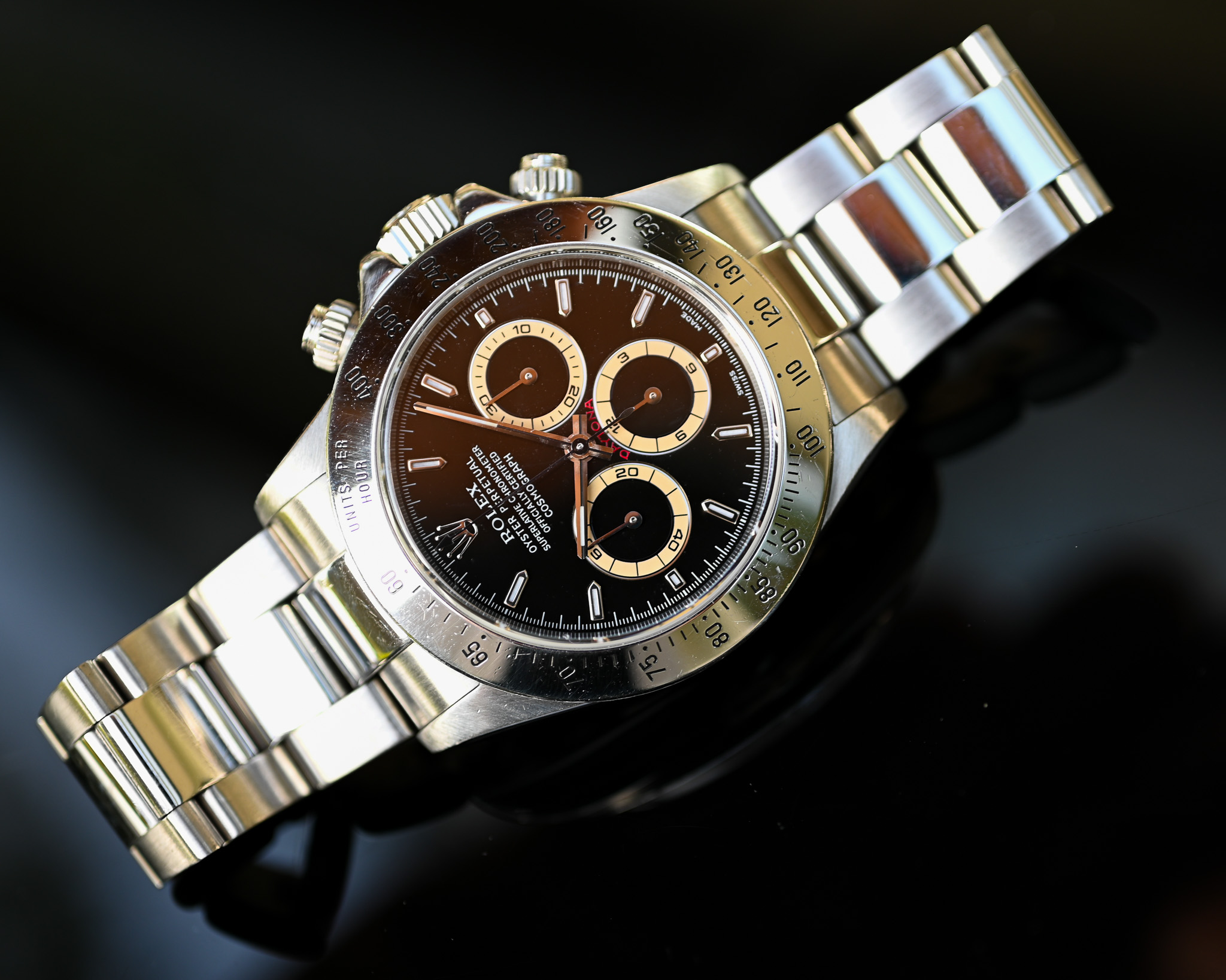 Rolex Cosmograph Daytona Ref. 16520 A-Serie aus 2000 – Caramell Patina – Fullset – Bild 9