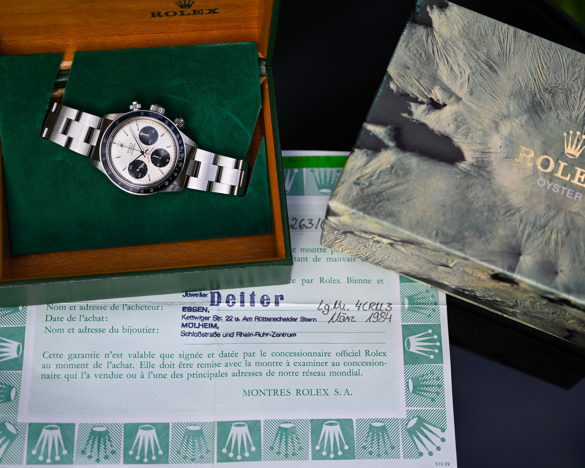 Rolex Daytona Ref. 6263 „Big Red“ – Floating Dial – Perfekter Zustand + Box & Papiere – Bild 3